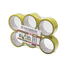 Hasbros Hbr-0231 Koli Bantı 45mmx40mt Bandı Şeffaf Akrilik Yapışkan - 6'li Paket Diğer