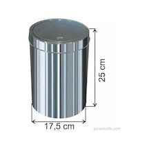Dokunmatik 1320 Model Çöp Kovası 5 Litre-itme Kapaklı