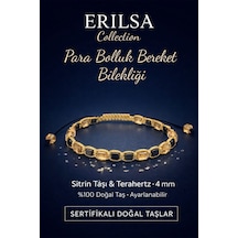 Sertifikalı Küp Para Bolluk Bereket Zenginlik Bilekliği - Sitrin Çok Renkli