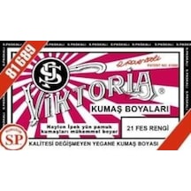 21 Fes Renk Kumaş Boyası Viktoria