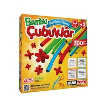 5462 Kumtoys. Bambu Çubuklar - 300 Parça / +3  Yaş
