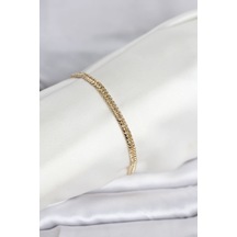 Cm 14k Gold Renk Zincir Model Kadın Bileklik - Altın