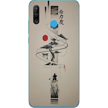 Huawei P30 Lite Uyumlu Japon Felsefesi Baskılı Silikon Kılıf Renkli