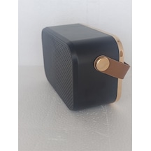 Nostaljik Retro Radio Parlak Kaplama Bluetooth Bağlantılı Hoparlör - Siyah- Tek Ebat