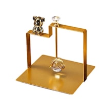 Trendooze Çiftlik Evi İçin Altın Renk Çok Amaçlı Peçetelik Oturma Odası Altın