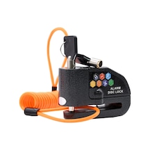 Alarm Disk Kilidi Seti, Fren Kilidi, Hırsızlığa Karşı Su Geçirmez 110 Db 7 Mm Pin 1,5 M Hatırla Standart