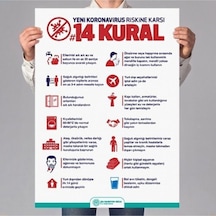 14 Kural Poster Baskı 50x70 Poster Baskı 2 Adet Görsel Baskı Diğer