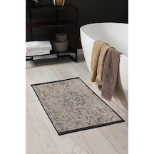 Rothi Pamuklu Kaymaz Taban Kahverengi Banyo Paspası 60x100 Çok Renkli