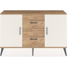 Arges Konsol 2 Raflı 2 Çekmeceli 2 Kapaklı 132x30x83 Çam-aytaşı/çam Aytaşı/çam