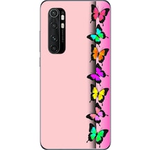 Xiaomi Mi 10 Lite Uyumlu Kelebeklerin Rüyası Baskılı Silikon Kılıf Renkli