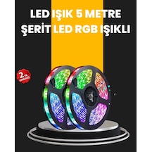 Mey İthalat 5 Metre Kumandalı Su Geçirmez Şerit Led