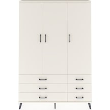 Arges Dolap 5 Raflı 6 Çekmeceli Tek Askılı 132x30x195 Aytaşı-aytaşı/aytaşı Aytası/aytası