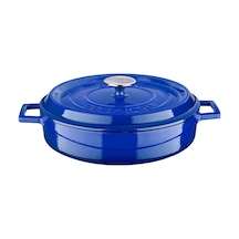 Lava Döküm Çok Amaçlı Yayvan Tencere Döküm Demir Yekpare Kulplu Edition Serisi Çap 32cm. 001