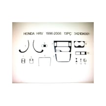 Honda Hr-v 1996-2006 Arası 13 Parça Torpido Kaplama Renk Karbon