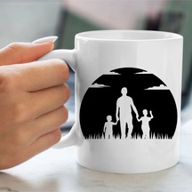 Babalar Gününe Özel Bardak - Baba Bardağı - Babaya Bardak Beyaz