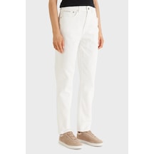 Calvin Klein Bayan Kot Pantolon Lv047f703g Asn Beyaz