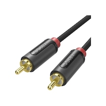 Qgeem Qg-au11 Rca Aux Audio Kablo 1.83m Siyah