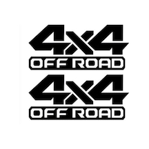 4X4 Off Road, 2 Adet, Oto Sticker Araba Sticker