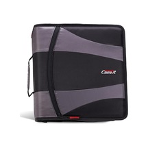 Case-it The Dual 2.0 Fermuarlı Bağlayıcı Sırt Çantası - İki 2 İnç D Halkalı - 5 Konu Dosya Klasörü - Çoklu