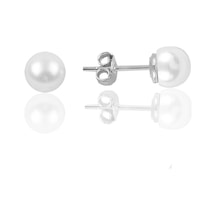 Gümüş 6 Mm İnci Küpe