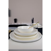 Digithome Aria Collection 24 Parça 6 Kişilik Porselen Yemek Takımı Beyaz C320.033