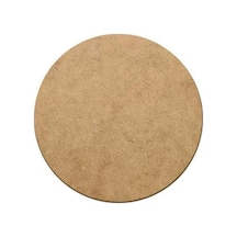 Ahşap Supla Levha 12 Adet 3 Mm Ham Mdf 33 Cm Çap Yuvarlak Servis Altı Supla