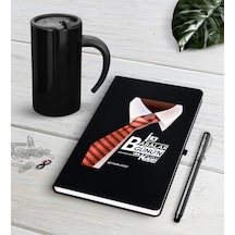 Kişiye Özel İlk Babalar Günün Kutlu Olsun Siyah Defter Kalem Term N11.3517 Siyah