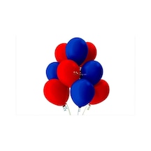 Best Parti Kırmızı Koyu Mavi Pastel Soft Balon 30 Adet