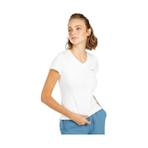 W-ct130 Basıc V Neck T-sh-beyaz Beyaz