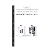 Premium Fonksiyonel Ürün İçerik Aracı Taşınabilir Ses Mkf08a Kablosuz Yaka Mikrofonu Type-c