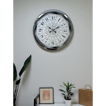 Asil Motif Krom 40 Cm Metal Duvar Saati 11
