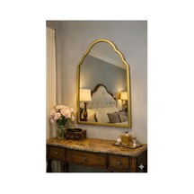 50x80 Kubbe Ayna/asimetrik Duvar Dekorukonsol Aynası Gold 50 X 80 Genel