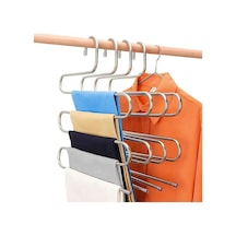 Metal Pantalon Eşarp Dolap Içi Düzenleyici Pantolon Askısı 5 Katlı 1 Adet Metal Beyaz Tr Diğer