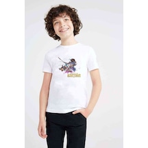 Tshirthane Legends Of Runeterra Jinx And Yasuo Baskılı Unisex Çocuk Beyaz T
