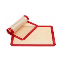 30x40 Cm Silikon Pişirme Ve Hamur Açma Matı Fırınlanabilir, Yıkanabilir, Tekrar Kullanılabilir, Yapışmaz 50 x 22