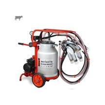 Melasty Ecomini İkili İnek Süt Sağma Makinesi Alüminyum Güğüm-silikon Kuru -3197
