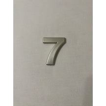 7 Yedi Numara Yapışkanlı Daire Bina Villa Kapı Numarası Sarı Gold 4 Cmx5cm No:7 Plastik