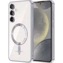 Samsung Galaxy Uyumlu - S23 Plus Kılıf Kross Magneticsafe Kapak - Gümüş