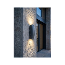 Dış Mekan Led Duvar Aplik Sirius Alüminyum Duvar Apliği 2x3.5w Ledli Siyah - 942452092 Siyah