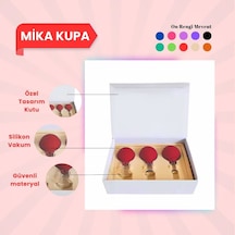 Silikon Vakumlu Mika Yüz Masaj Kupası 3'lü Set Kırmızı Çok Renkli