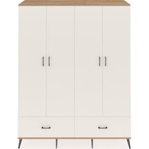 Hyperion Gardrop 6 Raflı 2 Çekmeceli 2 Askılı 176x44x221 Çam-aytaşı Aytaşı