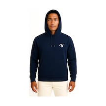 Bahriyeli Collection Kapüşonlu U Harfi Cep Baskılı Unisex Sweatshirt Lacivert Bahriyeli Collection Kapüşonlu U Harfi Cep Baskılı Unisex Sweatshirt Lacivert