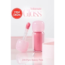 Pigmentli, Parlak Bitişli Dolgunlaştırıcı Lip Gloss Volumate Gloss 200 Bunny Pure Pink Çok Renkli