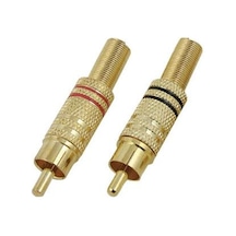Electroon Rca Erkek Tos Jak Fiş Metal - 50Adet