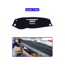 Bmw 3 E90torpido Koruma Halısı Mavi Kenar