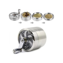 Jialan Çevirme Kranklı Ot Değirmeni, Metal Bitkiler Öğütücü, 4