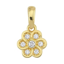 Goldkupe 14 Ayar Altın Çiçek Kolye Ucu 0,77 Gr-3276