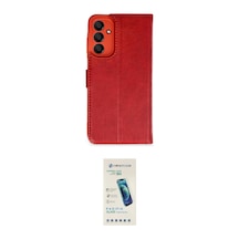 Cep 20-26 Samsung Uyumlu Galaxy A35 5g Kılıf Siluet Işık Serisi İkili Koruma Seti Najmaddin Taba