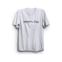 Dadd'y Girl Baskılı Tshirt Beyaz