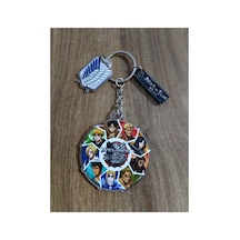 Owl Bag Attack On Titan Karakter Logo Desenli Acrylic Anahtarlık Çanta Süsü Çok Renkli